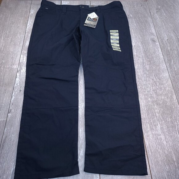 5.11 Tactical Pants Mens 44x32 Navy Taclite Ripstop Jean Cut Mid Rise Straight - Picture 2 of 9